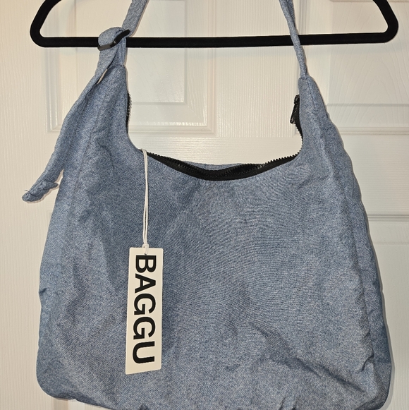 BAGGU Handbags - Baggu Nylon Shoulder Bag Digital Denim